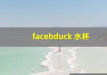 facebduck 水杯